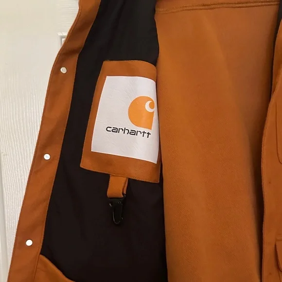 Carhartt Rust Jacket with Black Collar - Picture 2 of 2